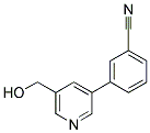 3-(5-(羟甲基)吡啶-3-基)苯甲腈, 887973-94-6, 结构式