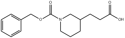 3-(1-((苄氧基)羰基)哌啶-3-基)丙酸, 889942-92-1, 结构式