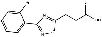 3-[3-(2-溴苯基)-1,2,4-恶二唑-5-基]丙酸, 889946-79-6, 结构式
