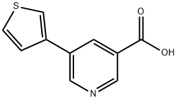 5-(噻吩-3-基)煙酸, 893723-32-5, 結(jié)構(gòu)式