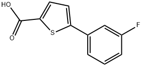 5-(3-氟苯基)噻吩-2-羧酸, 893733-12-5, 結(jié)構(gòu)式