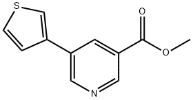 5-(噻吩-3-基)煙酸甲酯, 893735-04-1, 結(jié)構(gòu)式