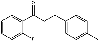 1-(2-氟苯基)-3-(对甲苯基)丙-1-酮, 898768-97-3, 结构式