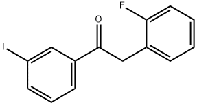 2-(2-氟苯基)-1-(3-碘苯基)乙-1-酮, 898784-75-3, 结构式