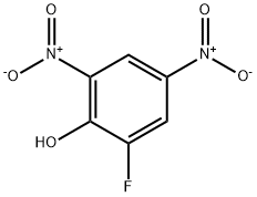 4,6-二硝基-2-氟苯酚, 2265-90-9, 结构式