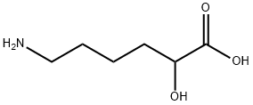 2-羟基-6-氨基己酸, 2279-99-4, 结构式