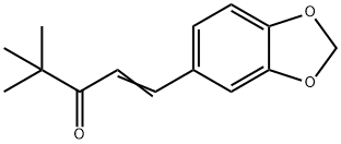 1-(3,4-METHYLENEDIOXY-PHENYL)-4,4-DIMETHYL-PENT-1-EN-3-ONE, 2419-68-3, 结构式