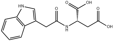 (S)-2-(2-(1H-吲哚-3-基)乙酰氨基)琥珀酸, 2456-73-7, 结构式