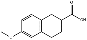 6 - 甲氧基-1,2,3,4 - 四氢萘-2 - 羧酸, 2471-69-4, 结构式