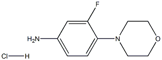 3-氟-4-(4-吗啉基)-苯胺(盐酸盐), 2689-38-5, 结构式