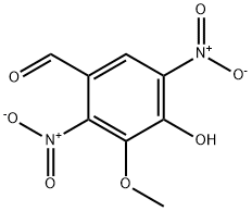 4-羟基-3-甲氧基-2,5-二硝基苯甲醛, 2698-73-9, 结构式