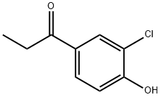 1-(3-氯-4-羟基苯基)丙烷-1-酮, 2892-27-5, 结构式