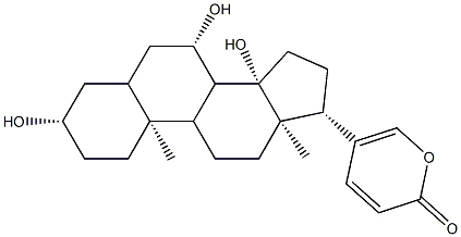 7BETA-羟基蟾毒灵 (华蟾毒它灵后杂 蟾酥X4), 20143-97-9, 结构式