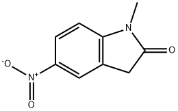 1-甲基-5-硝基吲哚酮, 20870-89-7, 结构式