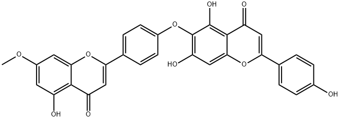 新柳杉双黄酮, 20931-36-6, 结构式