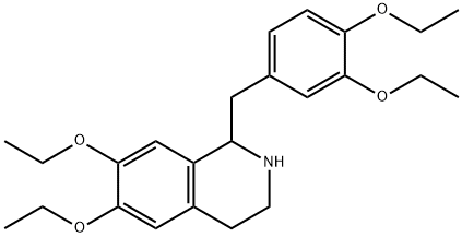 1-(3,4-二乙氧基苄基)-6,7-二乙氧基-1,2,3,4-四氢异喹啉, 21088-15-3, 结构式