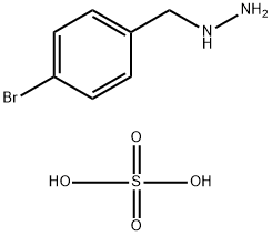 (4-溴苄基)肼硫酸盐, 21599-64-4, 结构式