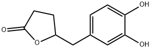 5-[(3,4-二羟基苯基)甲基]二氢-2(3H)-呋喃酮, 21618-92-8, 结构式