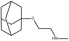 N-[2-(1-金剛烷氧基)乙基]-N-甲胺, 21623-95-0, 結(jié)構(gòu)式