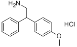 2-(4-甲氧基苯基)-2-苯基乙-1-胺鹽酸鹽, 21998-49-2, 結(jié)構(gòu)式