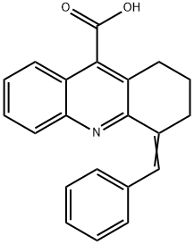 4-(苯基亚甲基)-1,2,3,4-四氢吖啶-9-羧酸, 22320-39-4, 结构式