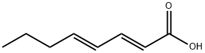 2,4-Octadienoic acid, (2E,4E)-, 22329-75-5, 结构式