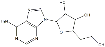 9-(5-脱氧-BETA-D-核-呋喃己糖基)-9H-嘌呤-6-胺, 22415-88-9, 结构式