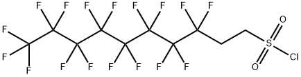 3,3,4,4,5,5,6,6,7,7,8,8,9,9,10,10,10-heptadecafluorodecanesulpho<i></i>nyl chloride, 27619-90-5, 结构式