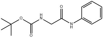 (2-氧代-2-(苯基氨基)乙基)氨基甲酸叔丁酯, 27904-92-3, 结构式