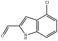 4-氯吲哚-2-甲醛, 27932-08-7, 结构式