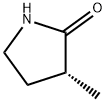 (R)-3-甲基吡咯烷-2-酮, 27948-40-9, 结构式