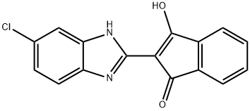 2-(6-氯-1H-苯并[D]咪唑-2-基)-3-羟基-1H-茚-1-酮, 206982-85-6, 结构式