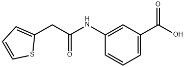 3-(2-噻吩-2-基乙酰基氨基)苯甲酸, 206983-05-3, 結(jié)構(gòu)式