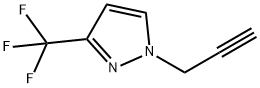 1-(丙-2-炔-1-基)-3-(三氟甲基)-1H-吡唑, 208943-57-1, 结构式