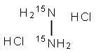 肼-15N2 二鹽酸鹽, 287488-18-0, 結(jié)構(gòu)式