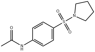 N-(4-(吡咯烷-1-基磺酰基)苯基)乙酰胺, 288154-64-3, 结构式