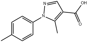 5-甲基-1-(4-甲基苯基)-1H-吡唑-4-羧酸, 288251-47-8, 结构式