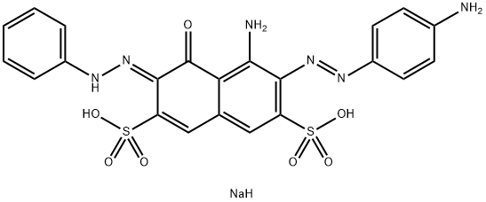 (E)-5-氨基-6 - ((E) - (4-氨基苯基)二氮烯基)-4-氧代-3-(2-苯基亞肼基), 288323-10-4, 結(jié)構(gòu)式