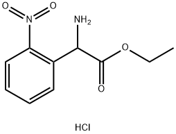 RS-2-硝基苯甘氨酸乙酯鹽酸鹽, 288591-66-2, 結構式