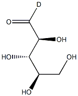 D-Lyxose-1-C-d, 288846-88-8, 结构式