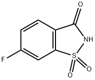 6-氟苯并[D]异噻唑-3(2H)-酮1,1-二氧化物, 384-45-2, 结构式