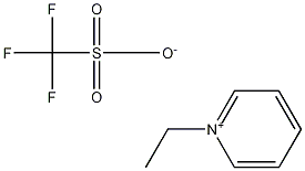 N-乙基吡啶三氟甲烷磺酸盐, 3878-80-6, 结构式