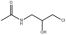 N-(3-氯-2-羟基丙基)乙酰胺, 3920-11-4, 结构式