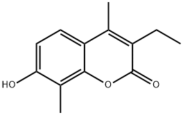 3-乙基-7-羟基-4,8-二甲基-香豆素, 31575-15-2, 结构式