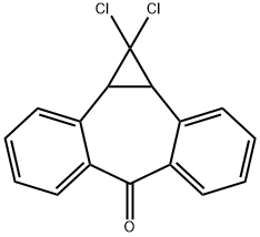 1,1-二氯-1,10B-二氢二苯并[A,E]环丙烯[C][7]轮烯-6(1AH)-酮, 31594-02-2, 结构式