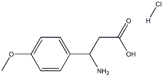 3-氨基-3-(4-甲氧基苯基)丙酸鹽酸鹽, 38499-45-5, 結(jié)構(gòu)式