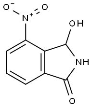 3-羟基-4-硝基异吲哚-1-酮, 39830-63-2, 结构式