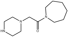 1-(氮杂环庚烷-1-基)-2-(哌嗪-1-基)乙-1-酮, 39890-47-6, 结构式