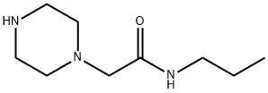 2-哌嗪-1-基-正丙基-乙酰胺, 39890-48-7, 结构式