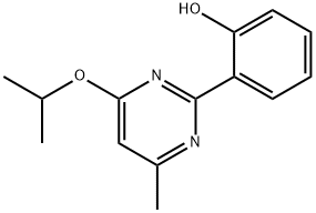 2-(4-异丙氧基-6-甲基嘧啶-2-基)苯酚, 300839-40-1, 结构式